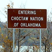 Sign for Choctaw Nation