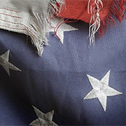 detail of the American flag