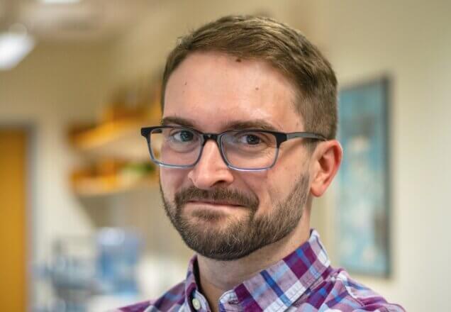 Joseph Borkowski image in a plaid print shirt and glasses
