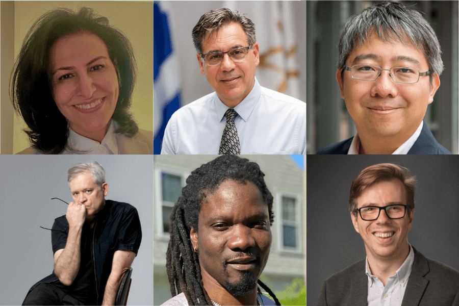 (Top row from left) Muna Ibrahim Bruce, Andreas Karatsolis, Hiromu Nagahara (Bottom row from left) Jay Scheib, Amadou Lamine Touré, David Yagüe González