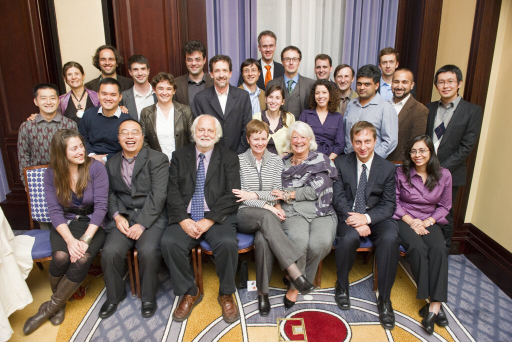 Neil Pappalardo (foreground, third from left) and a group of people during an MIT campus event